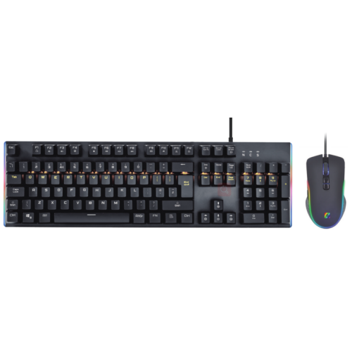 USB Wired Mechanical Mouse and Keyboard Combo With RGB Light HKM3036